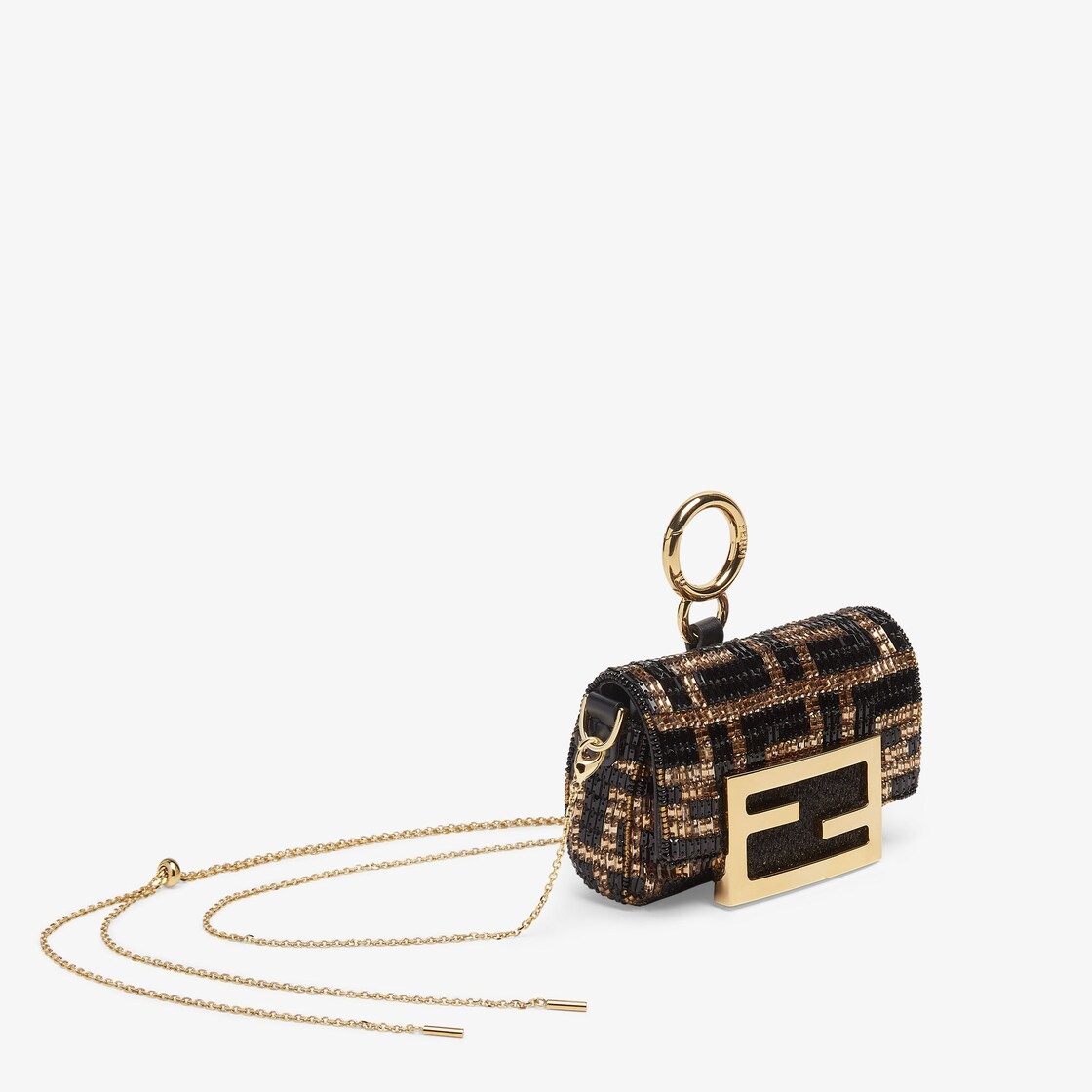 FENDI Nano Baguette Charm REVERSIBLE