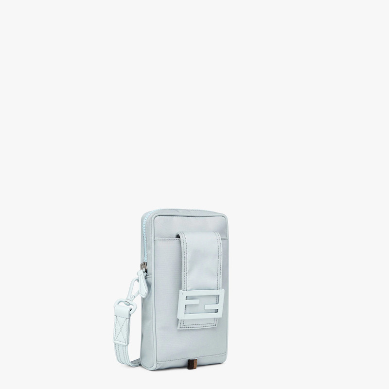 FENDI Light blue nylon mobile phone holder outlook