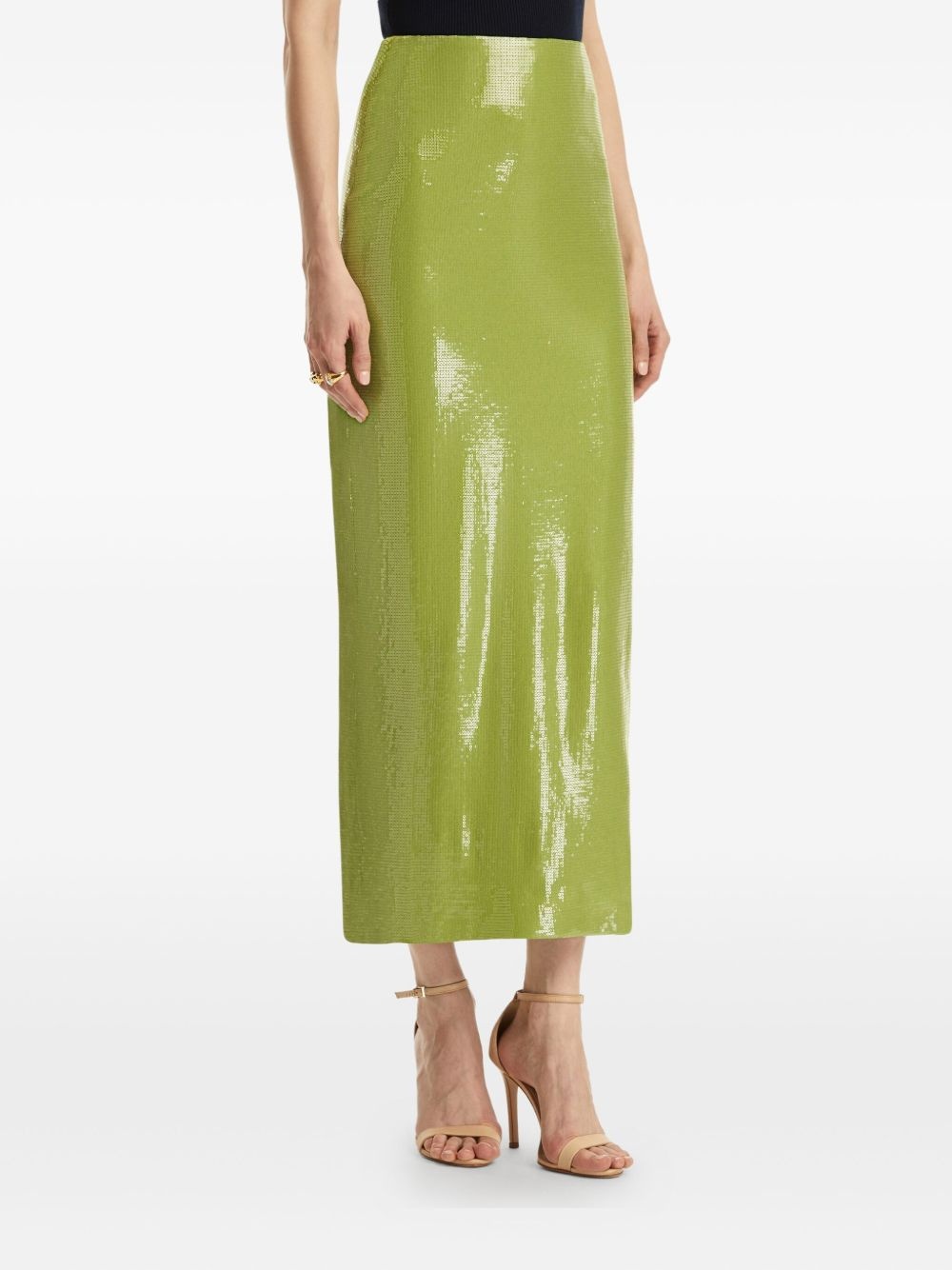 sequinned pencil skirt - 5