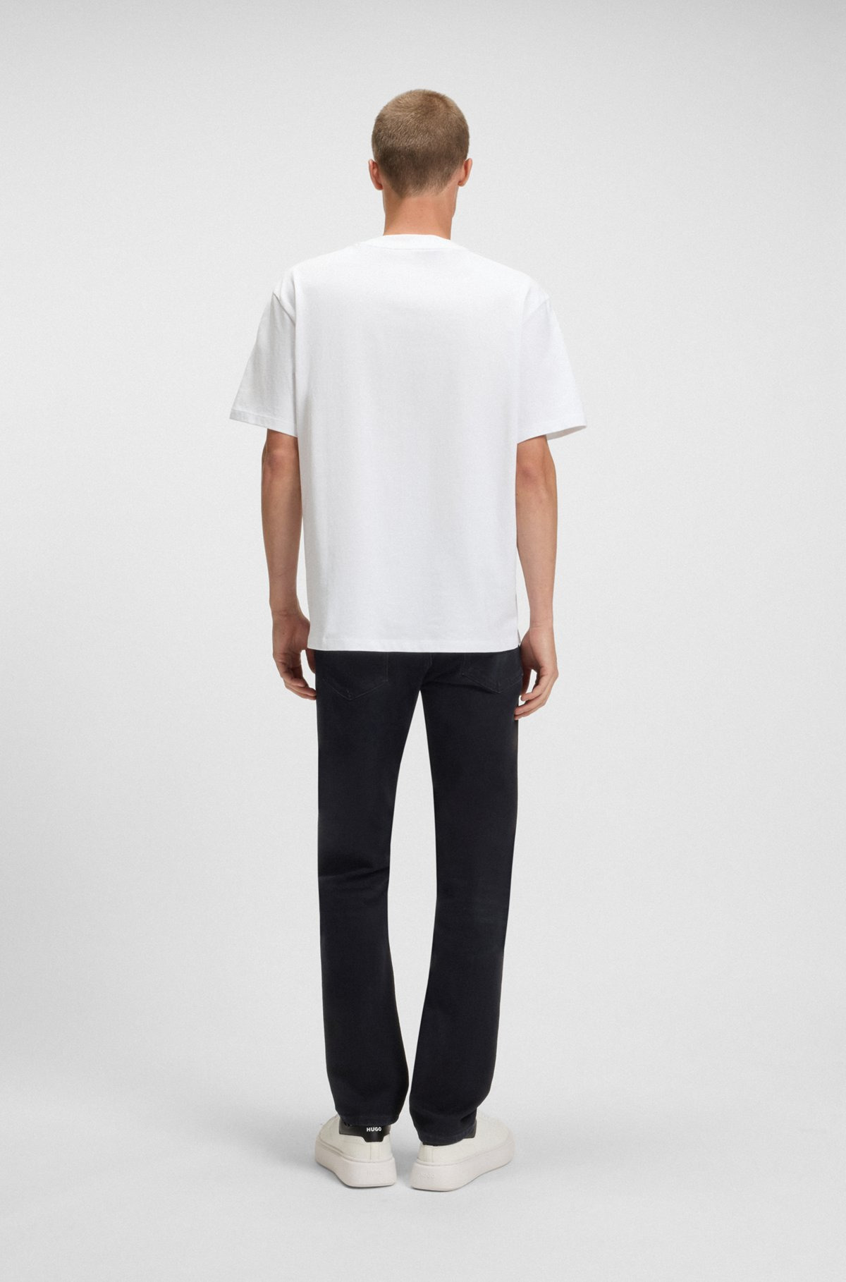 SLIM-FIT JEANS IN BLUE COMFORT-STRETCH DENIM - 4