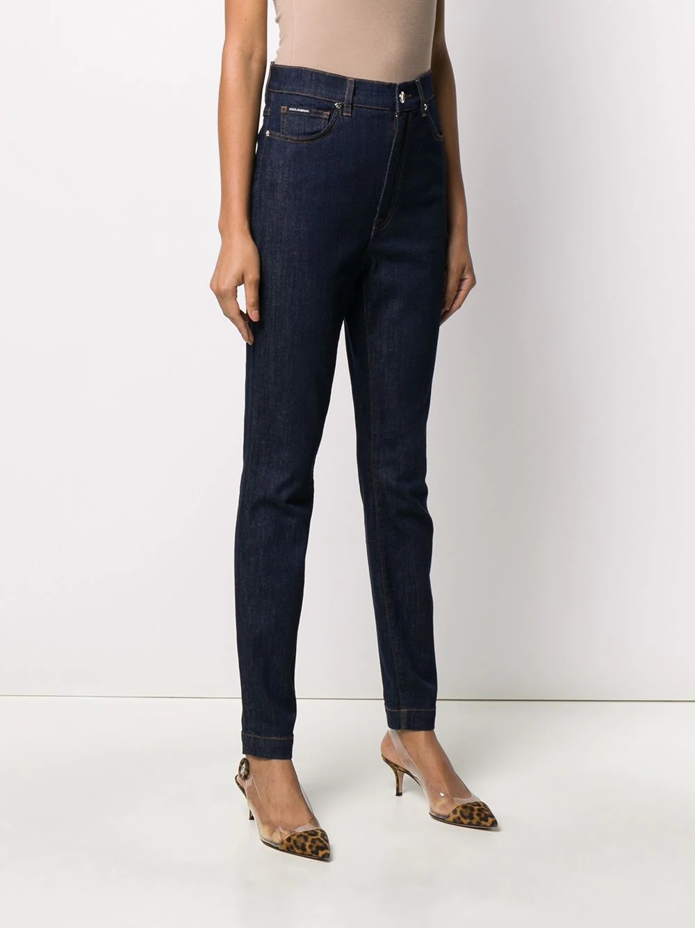 slim-fit denim jeans - 3