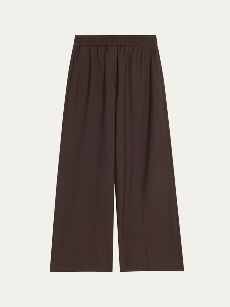 Wool-Blend Wide-Leg Pants - 1