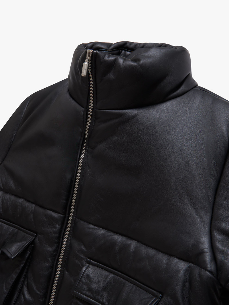 LEATHER PUFFER JACKET 3