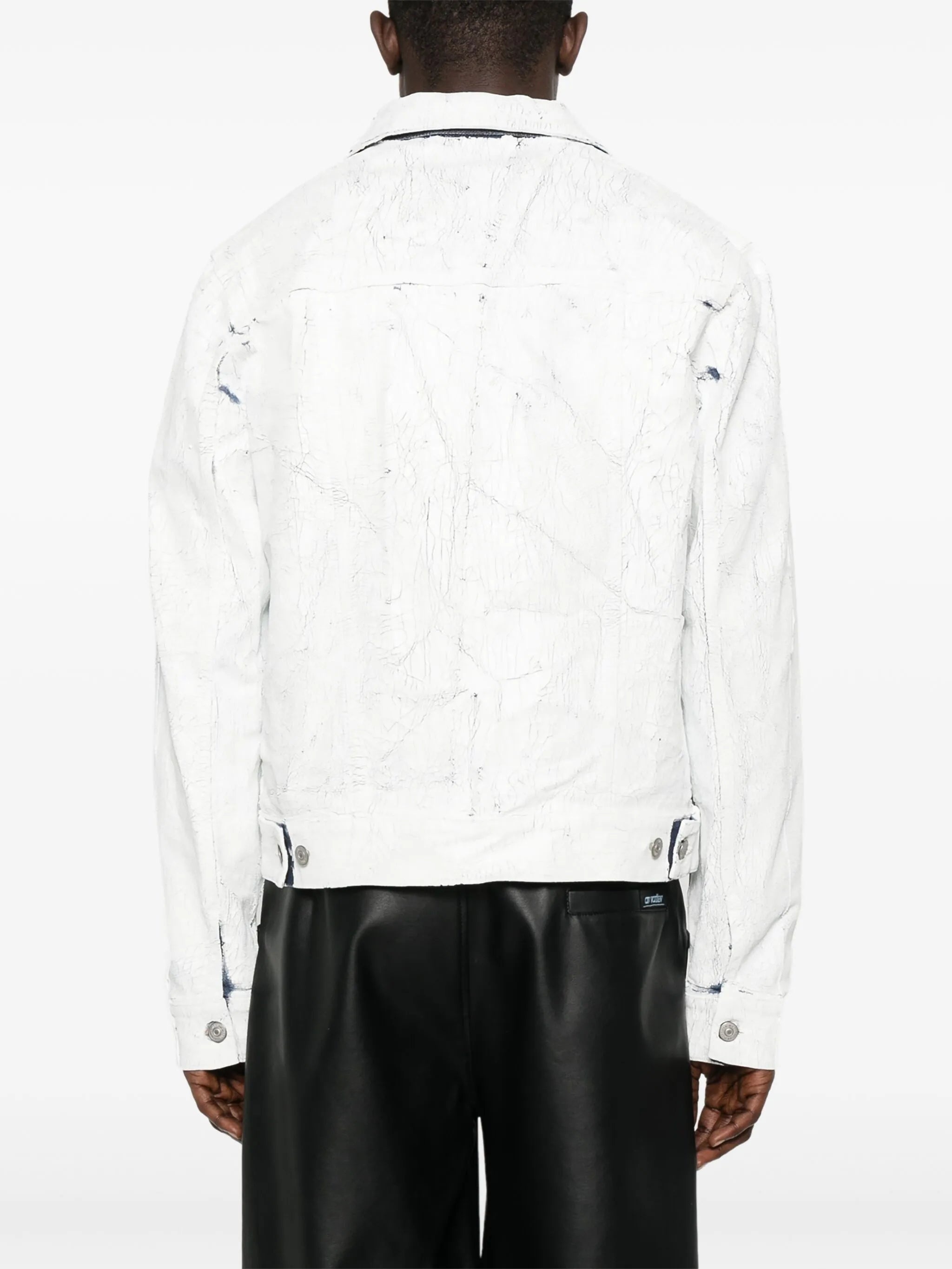 Coated Denim Jacket - 4