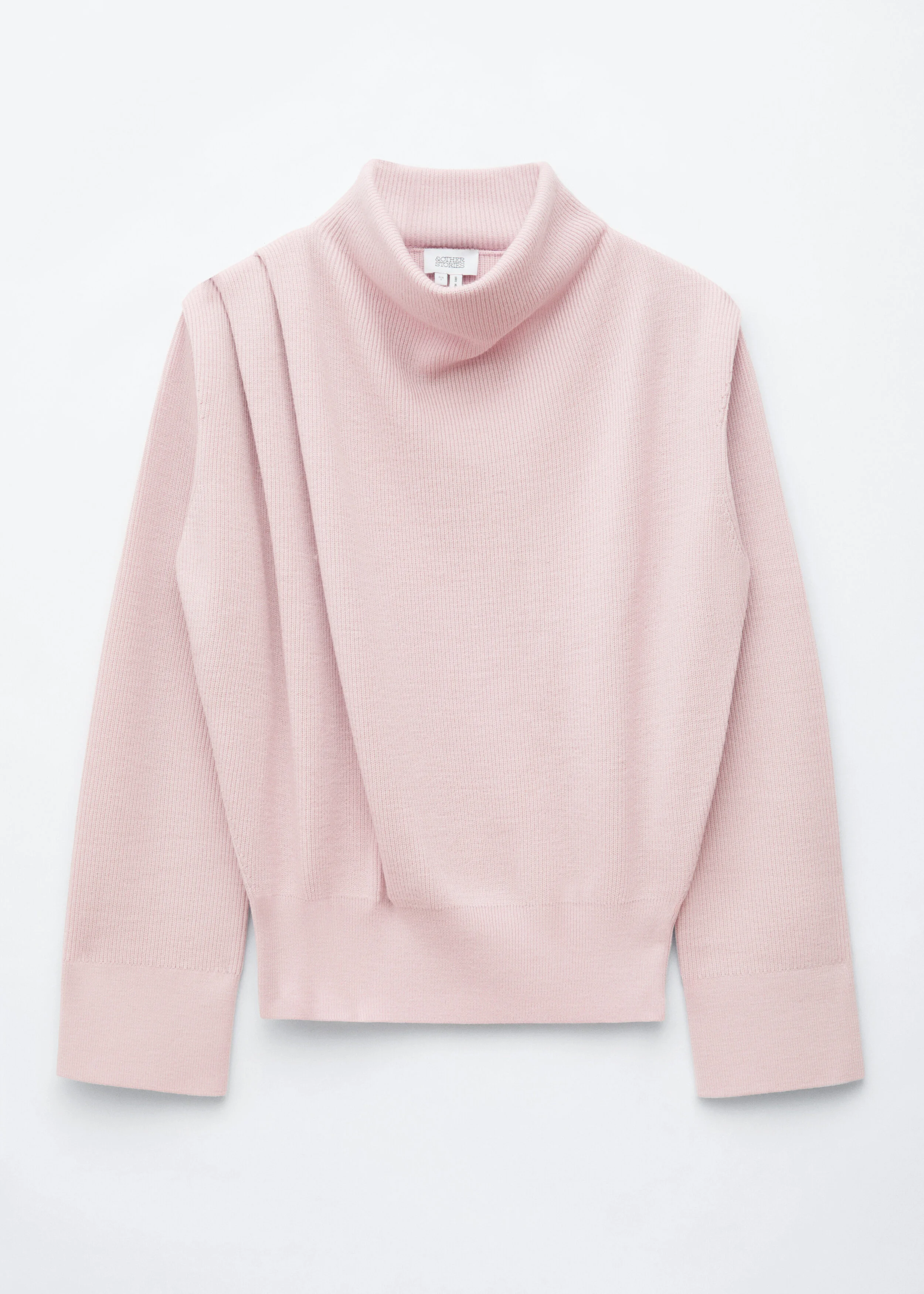 Pleat-Detail Wool Jumper - 1