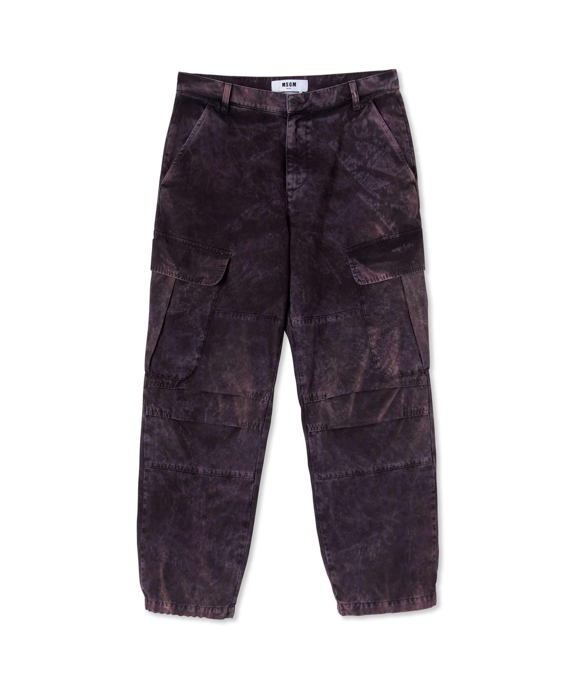 Organic cotton Tie-Dye parachute cargo trousers - 1