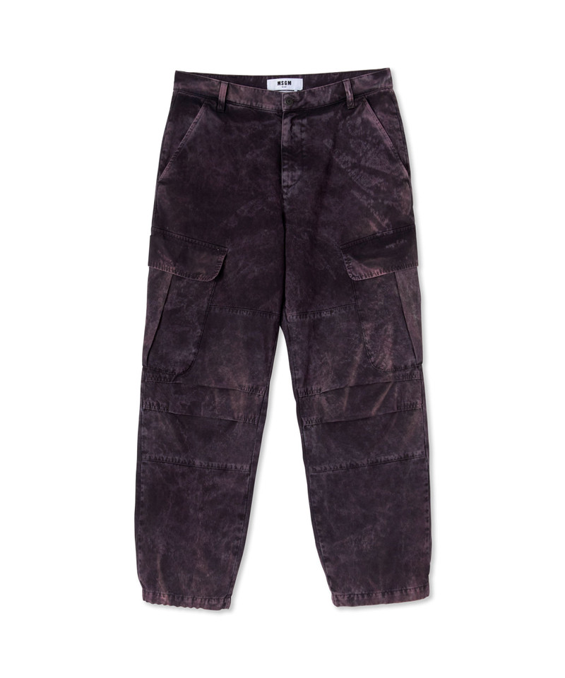 Organic cotton Tie-Dye parachute cargo trousers 1