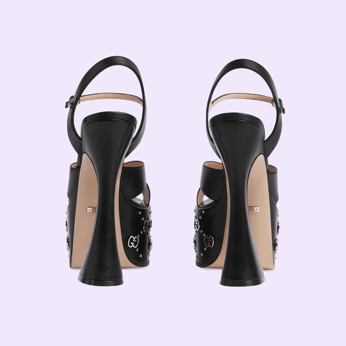 Women's Interlocking G studs sandal - 3