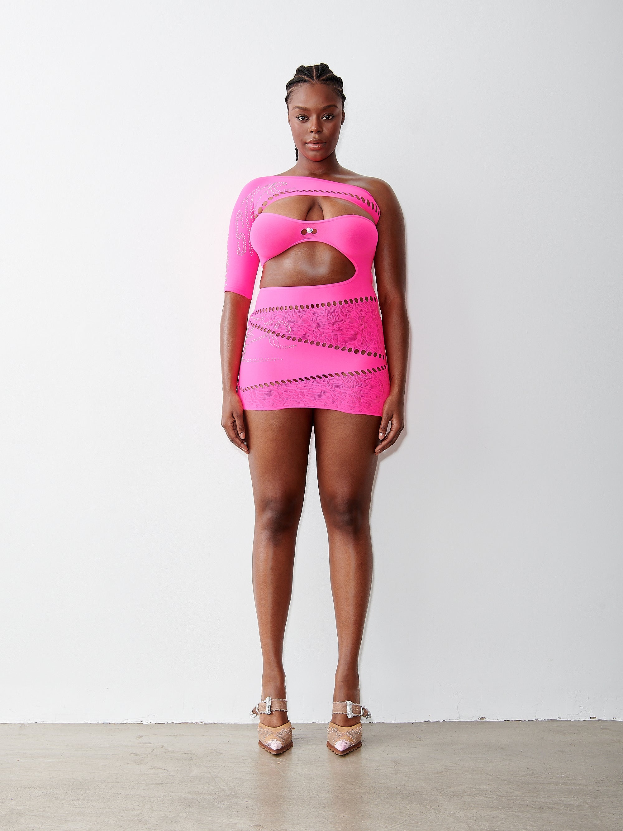 ROBIN DRESS SHOCKING PINK - 2