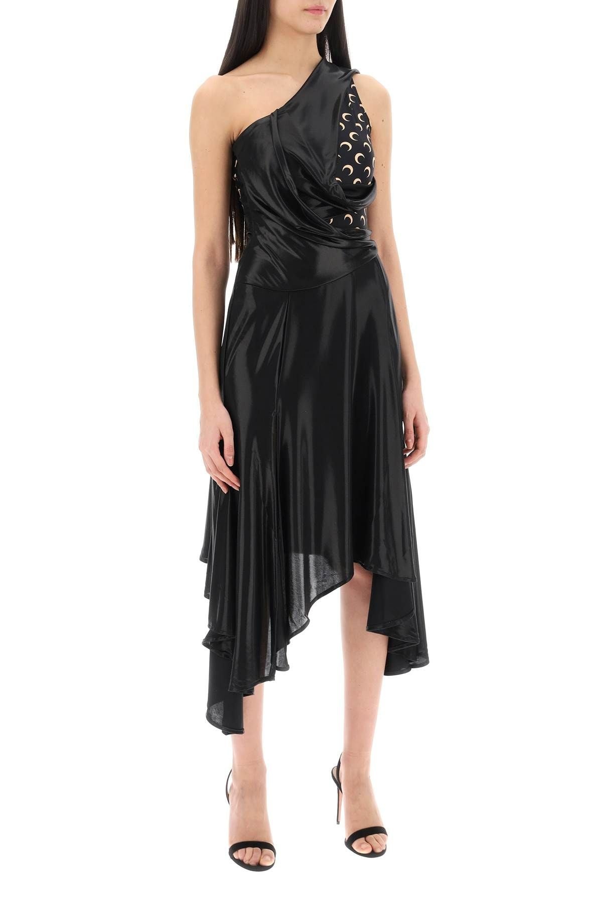 ASYMMETRICAL DRESS IN REGENERATED JERSEY - 3