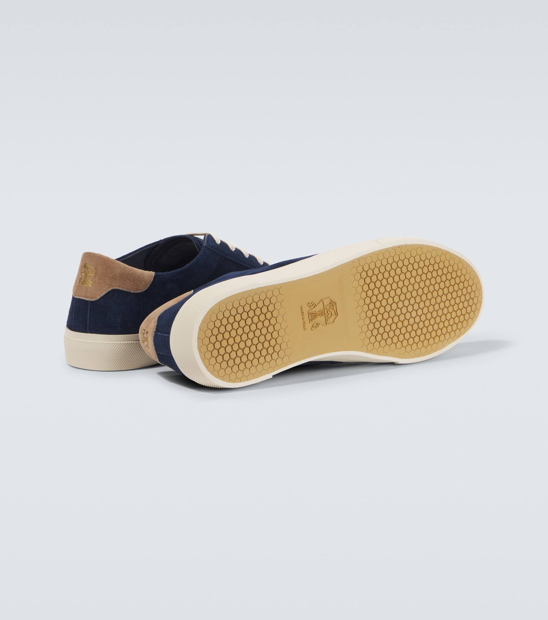 Suede low-top sneakers - 7