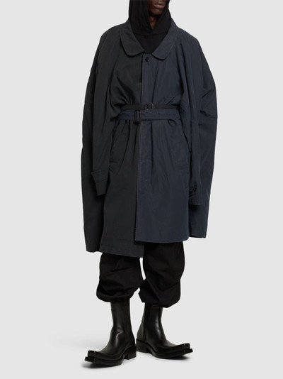BALENCIAGA Double sleeve asymmetrical carcoat outlook