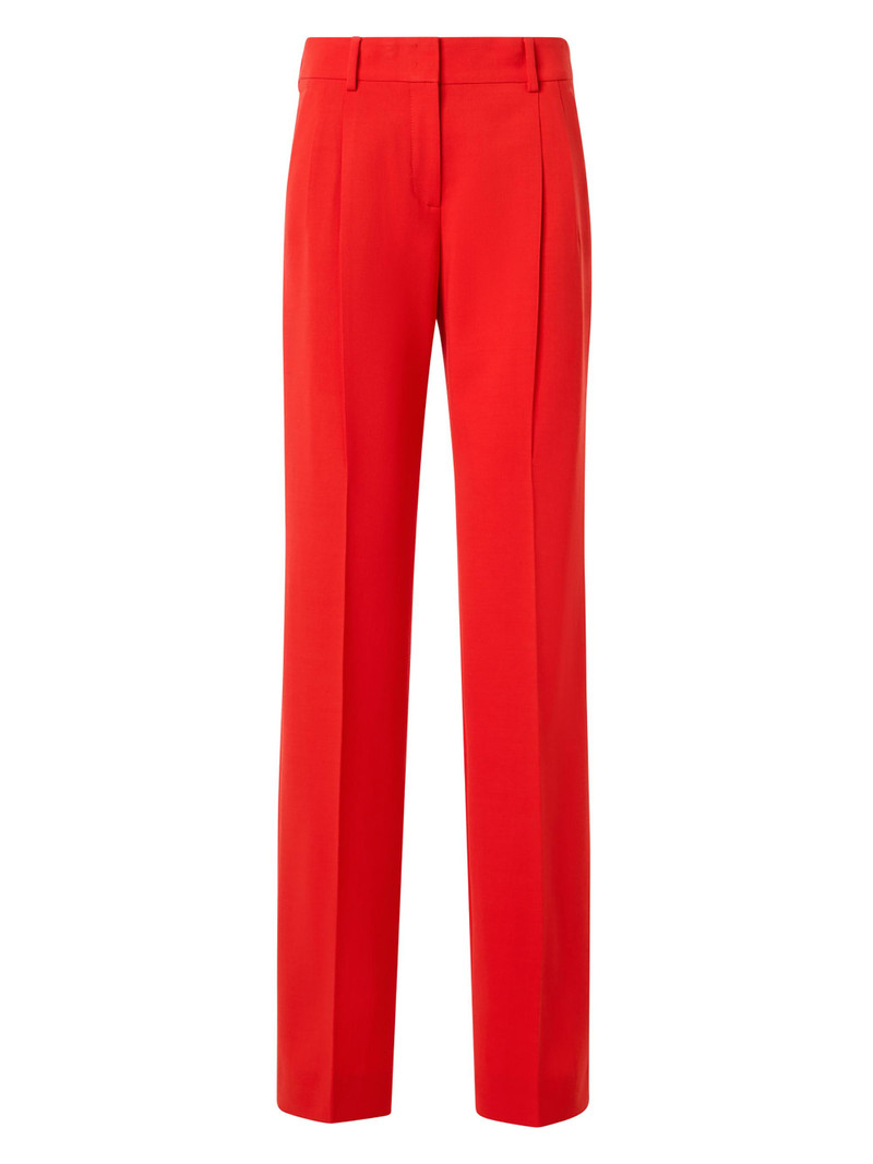 Women's Fabri Wool-Blend Crease Pants - Vermillion 1