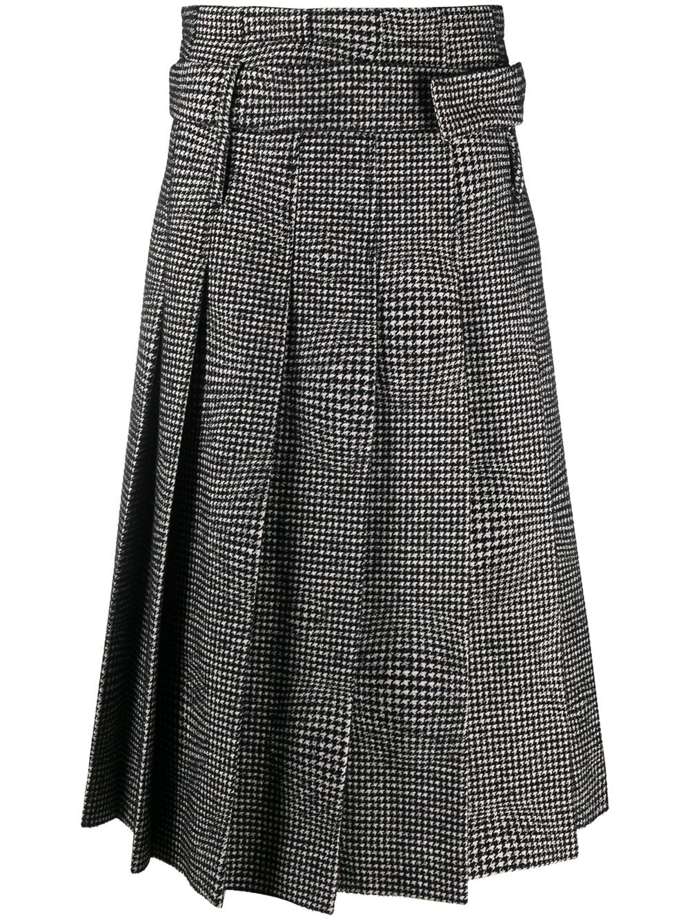 houndstooth print skirt - 1