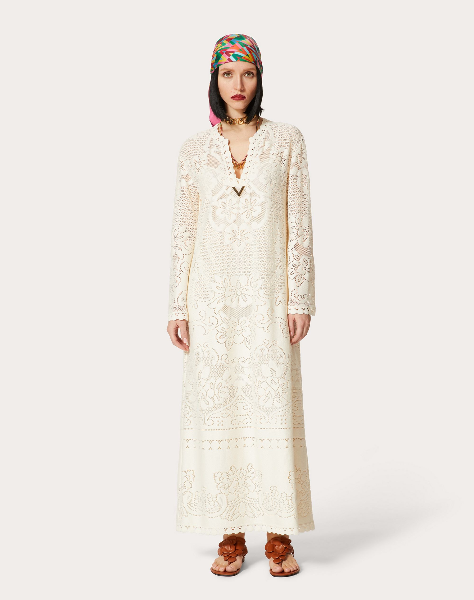 VGOLD COTTON LACE KAFTAN DRESS - 3