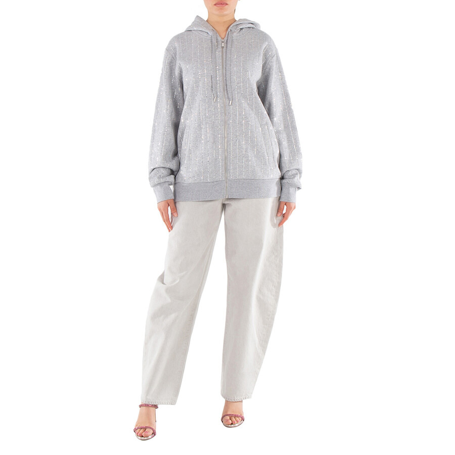 Agolde Ladies Tarnish Pale Grey Ballon Jeans - 3