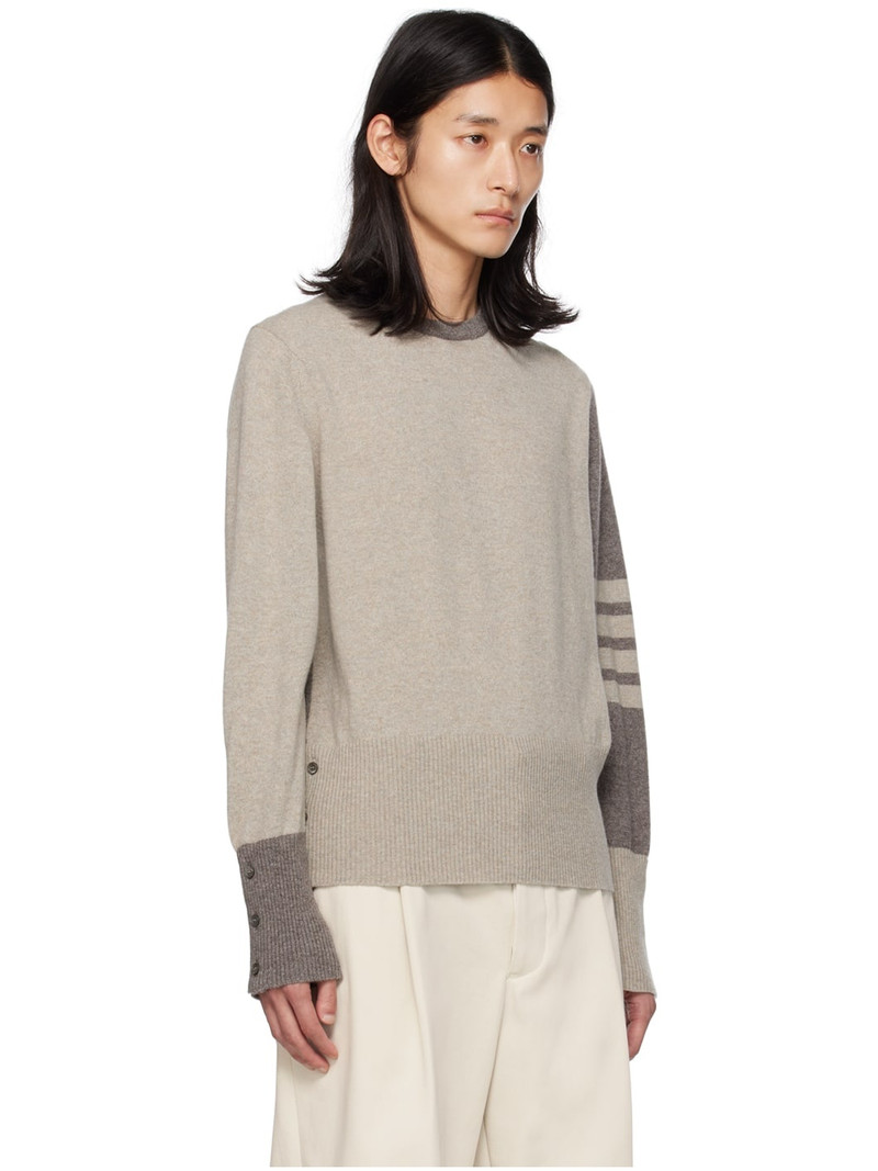 Taupe 4-Bar Sweater 2