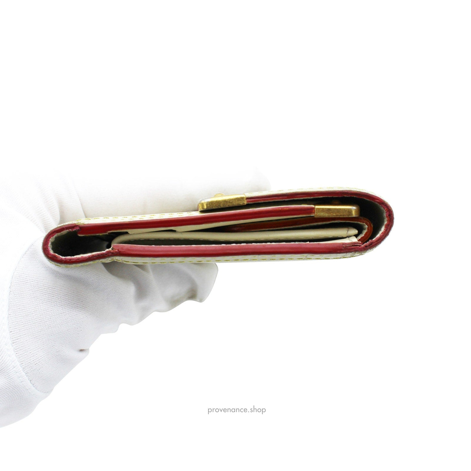 Louis Vuitton International Wallet - White Suhali Leather - 6