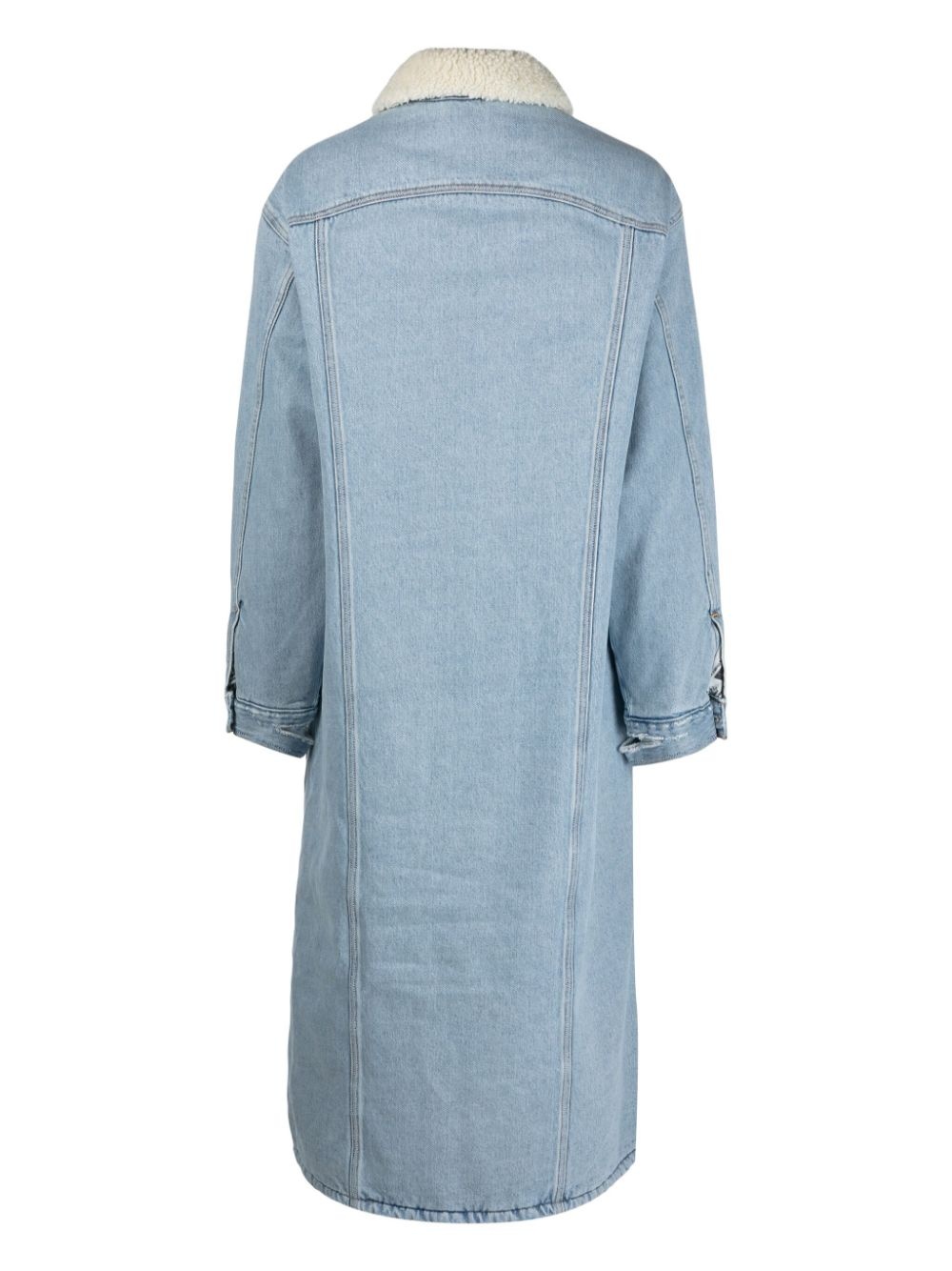 x Levi's sherpa-collar denim coat - 2