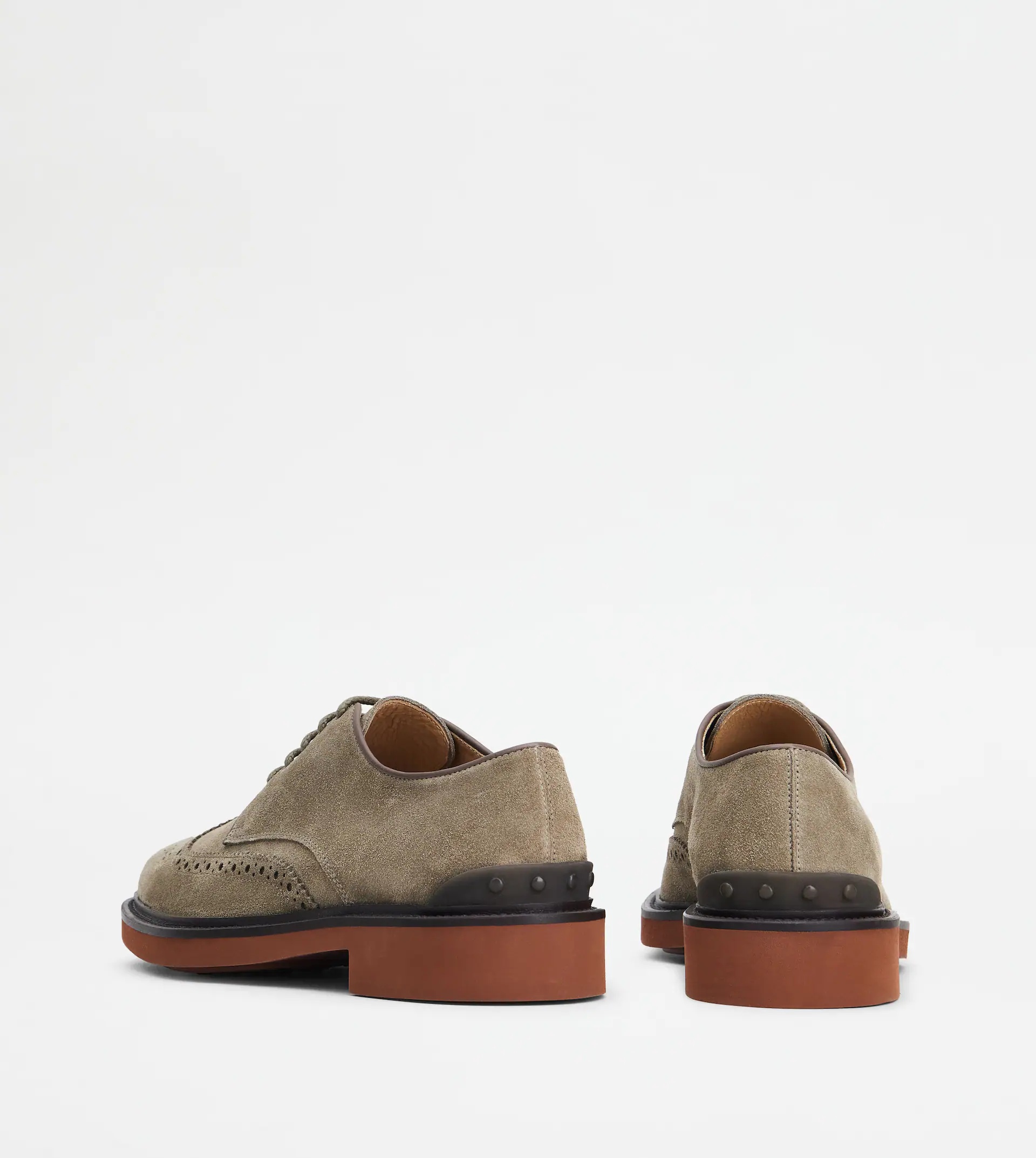 LACE-UPS IN SUEDE - BEIGE - 2