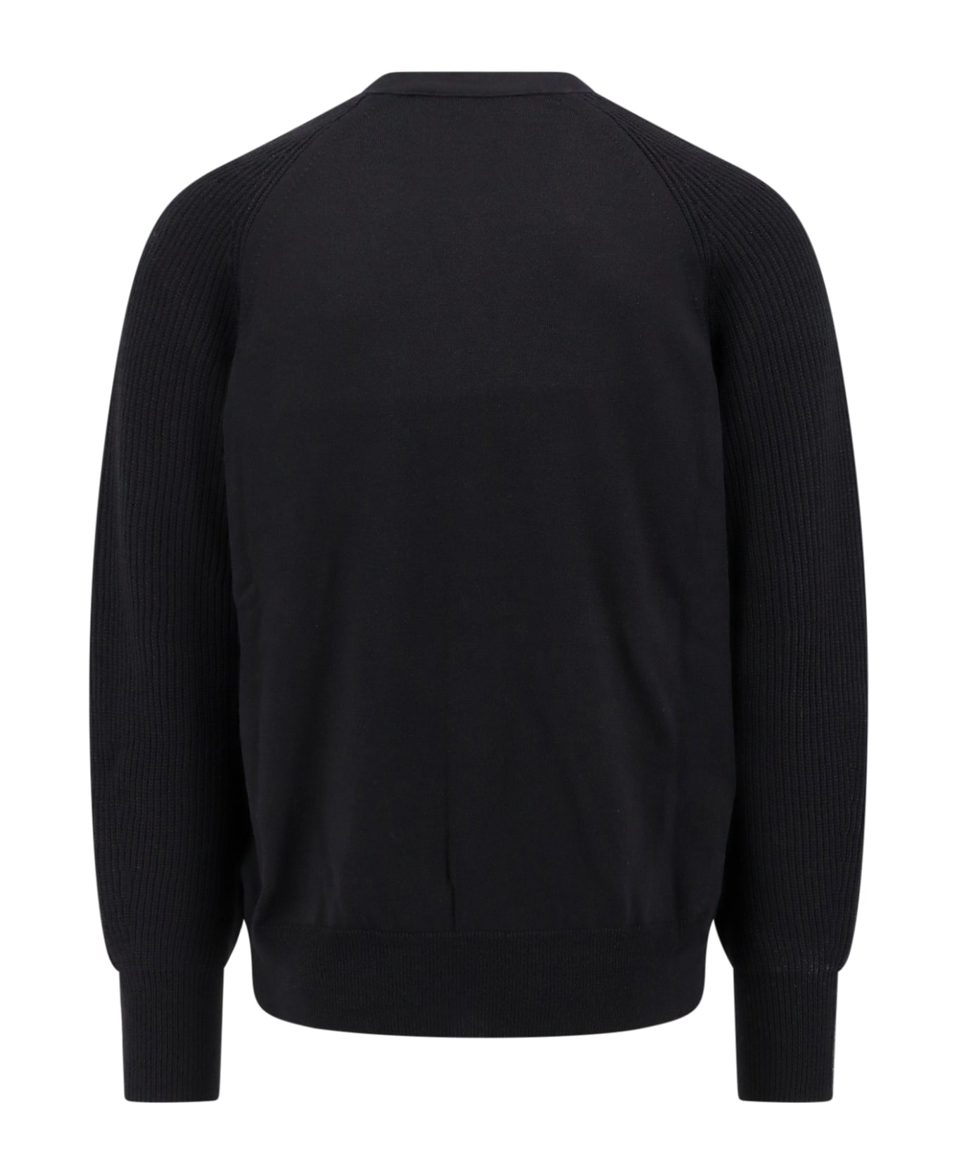 Wool Cardigan With Logo Embroidery - 2