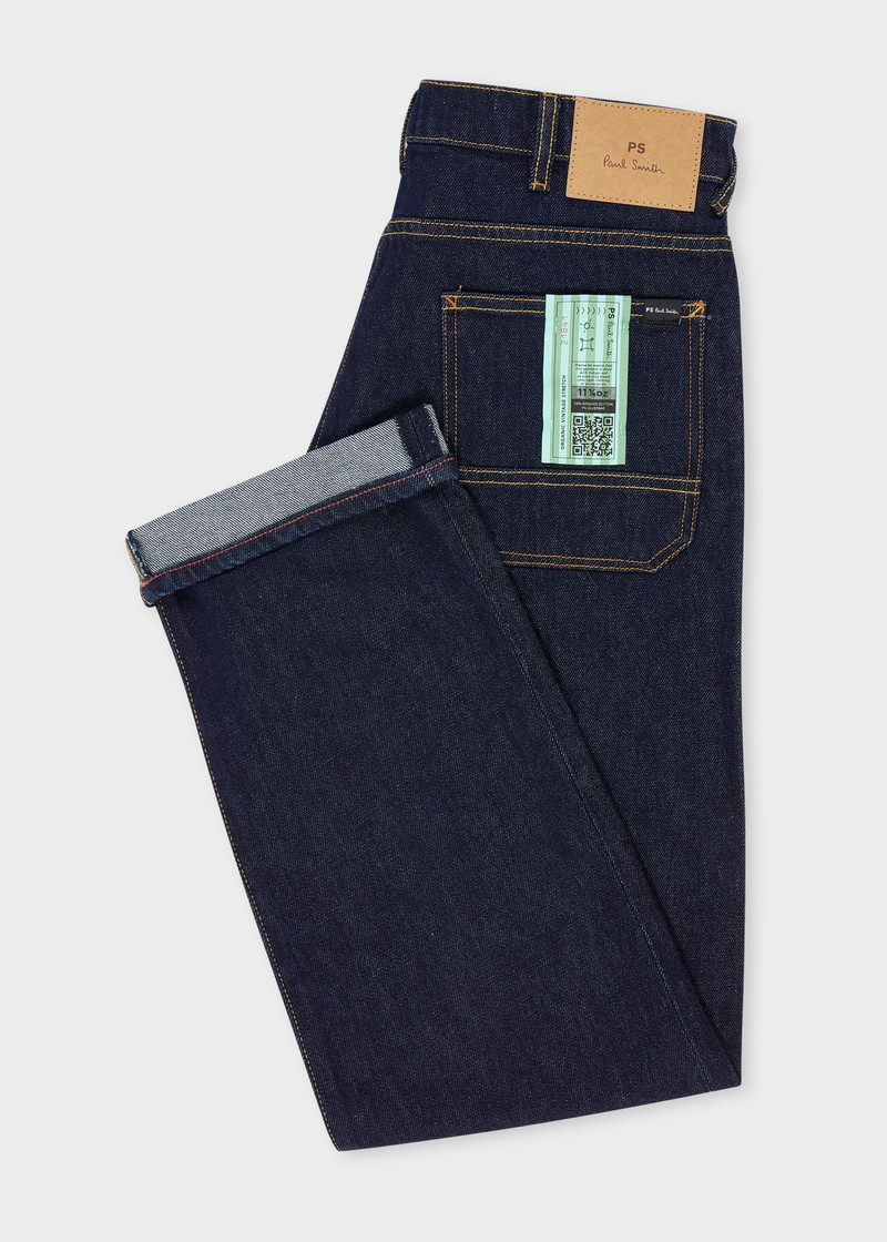 Paul Smith Standard-Fit Indigo-Rinse 'Organic Vintage Stretch' Jeans outlook