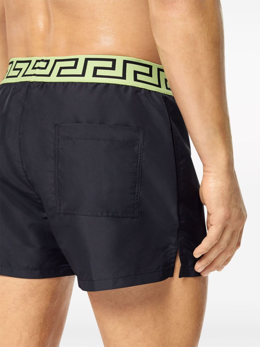 Greca-jacquard swim shorts - 5