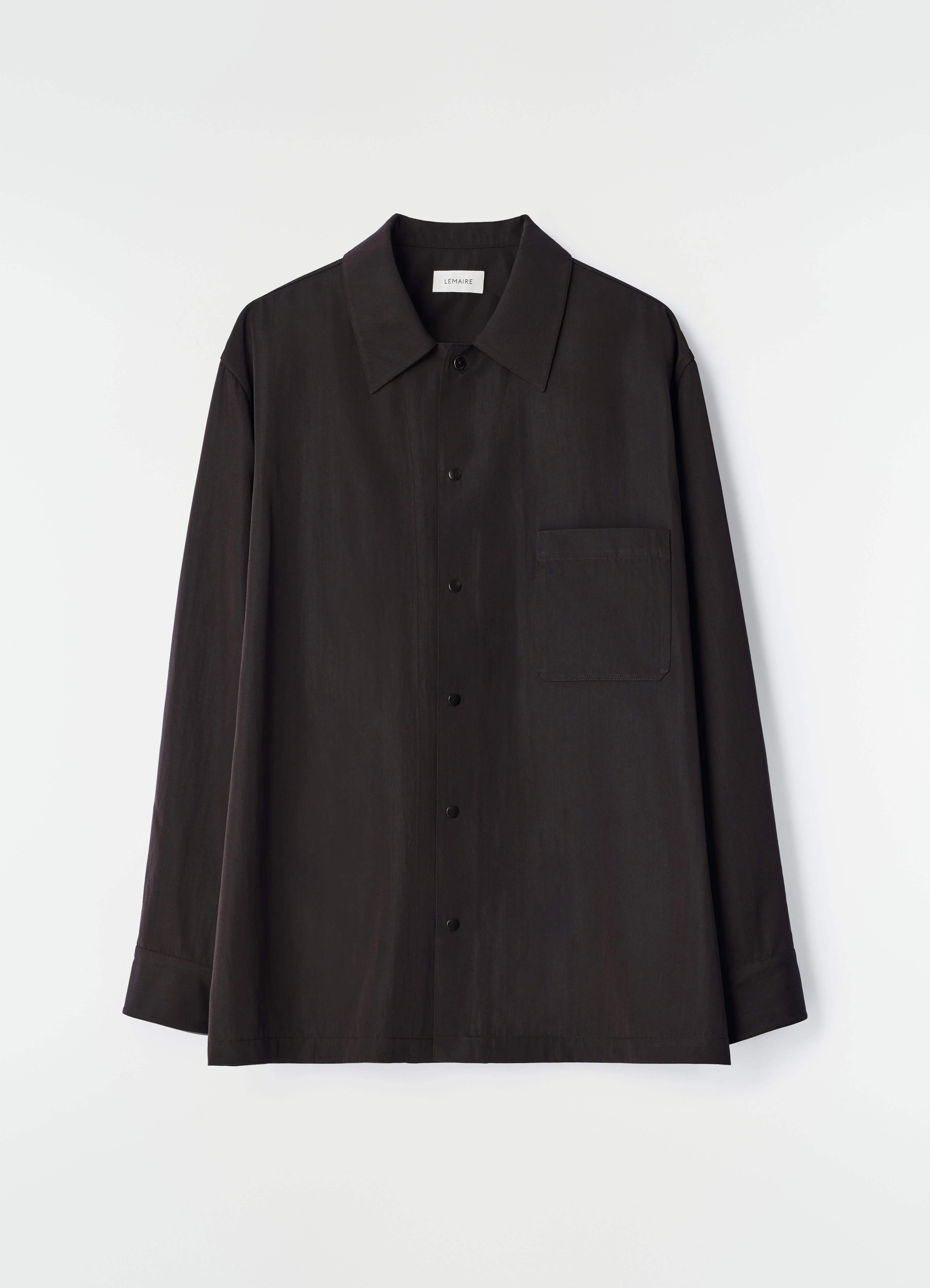 LIGHT OVERSHIRT IN WOOL GABARDINE - 1