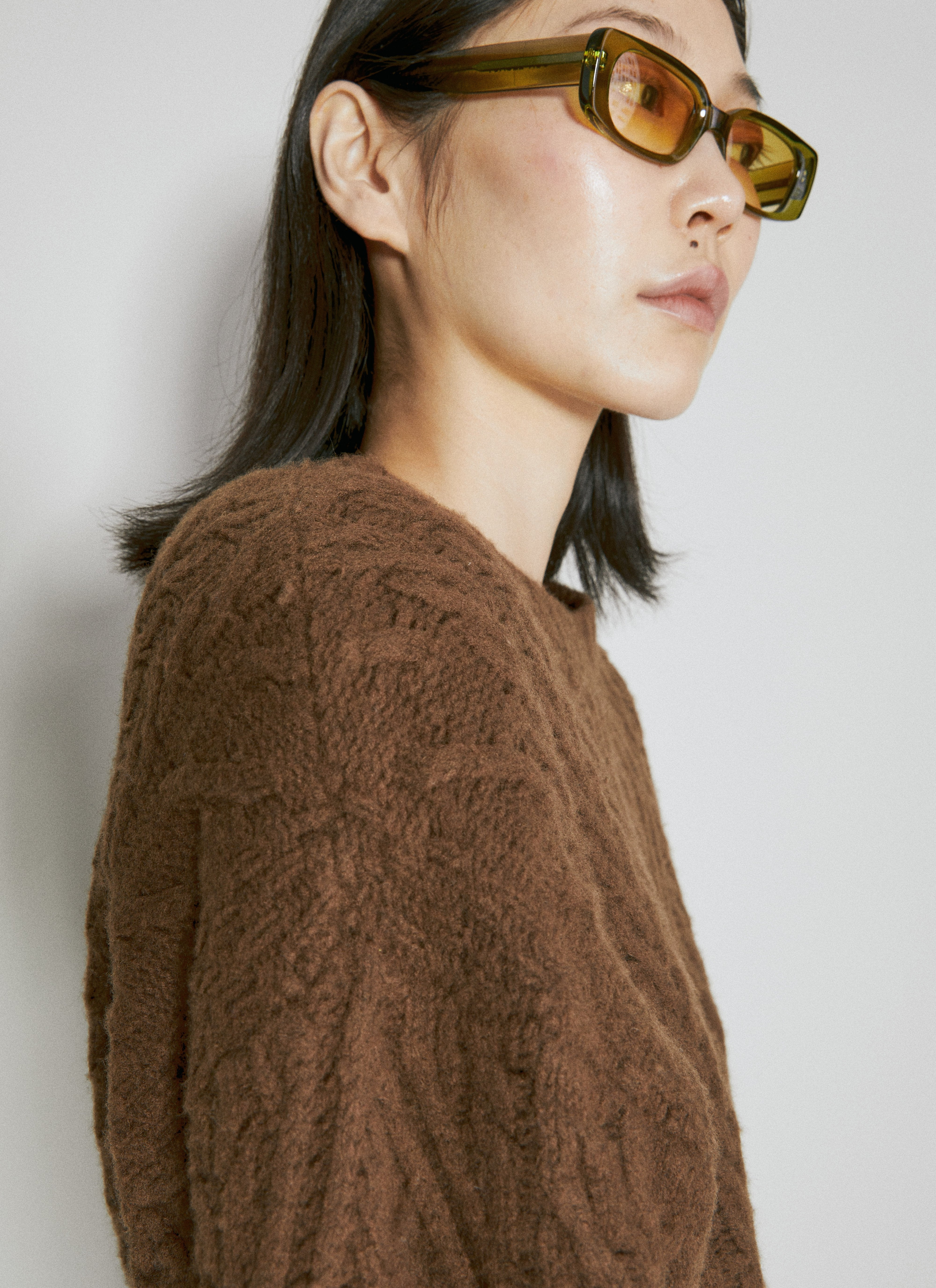 Martine Rose Women Wool Cable Knit Sweater - 3