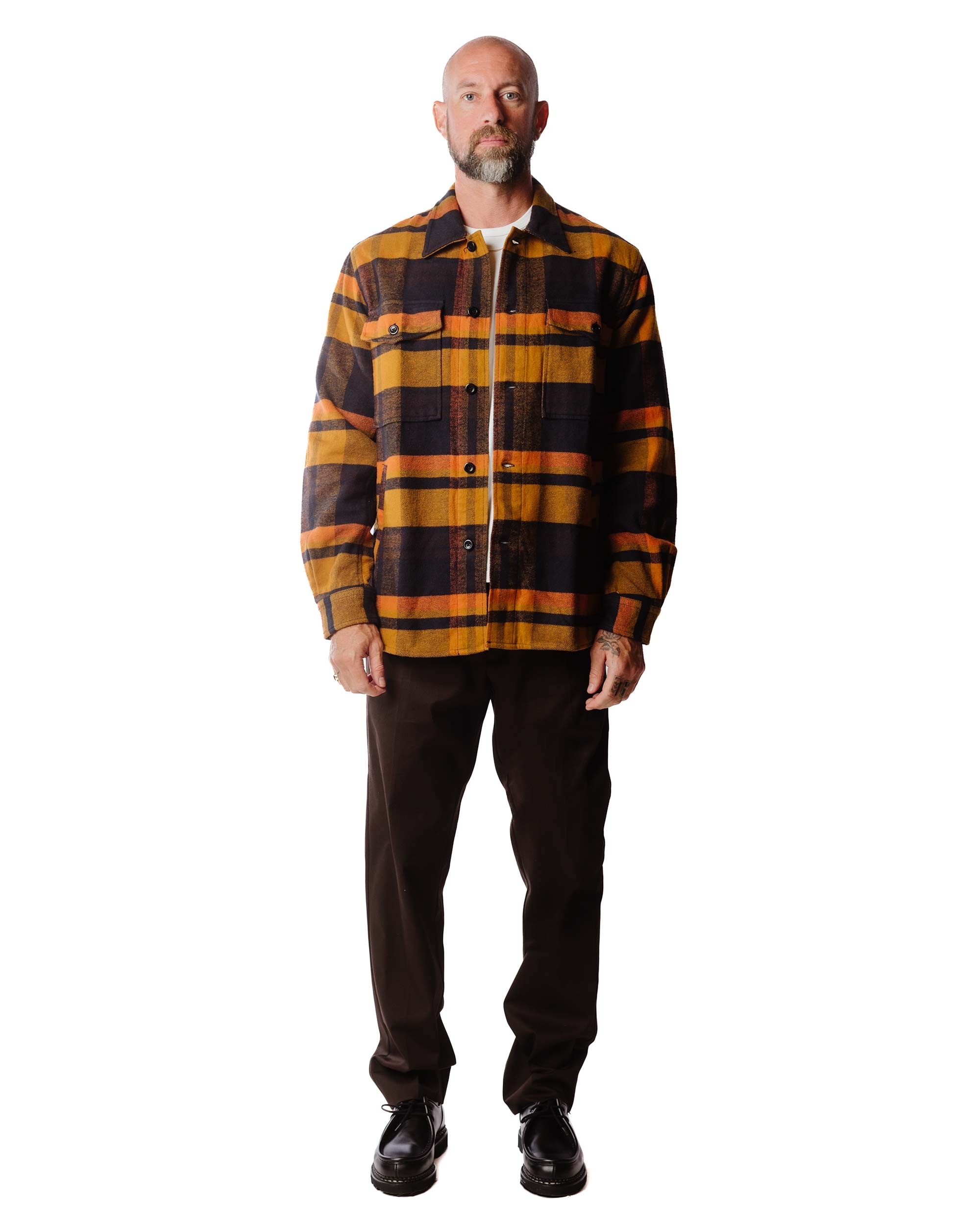 Julian Organic Heavy Twill Overshirt Dark Navy - 2