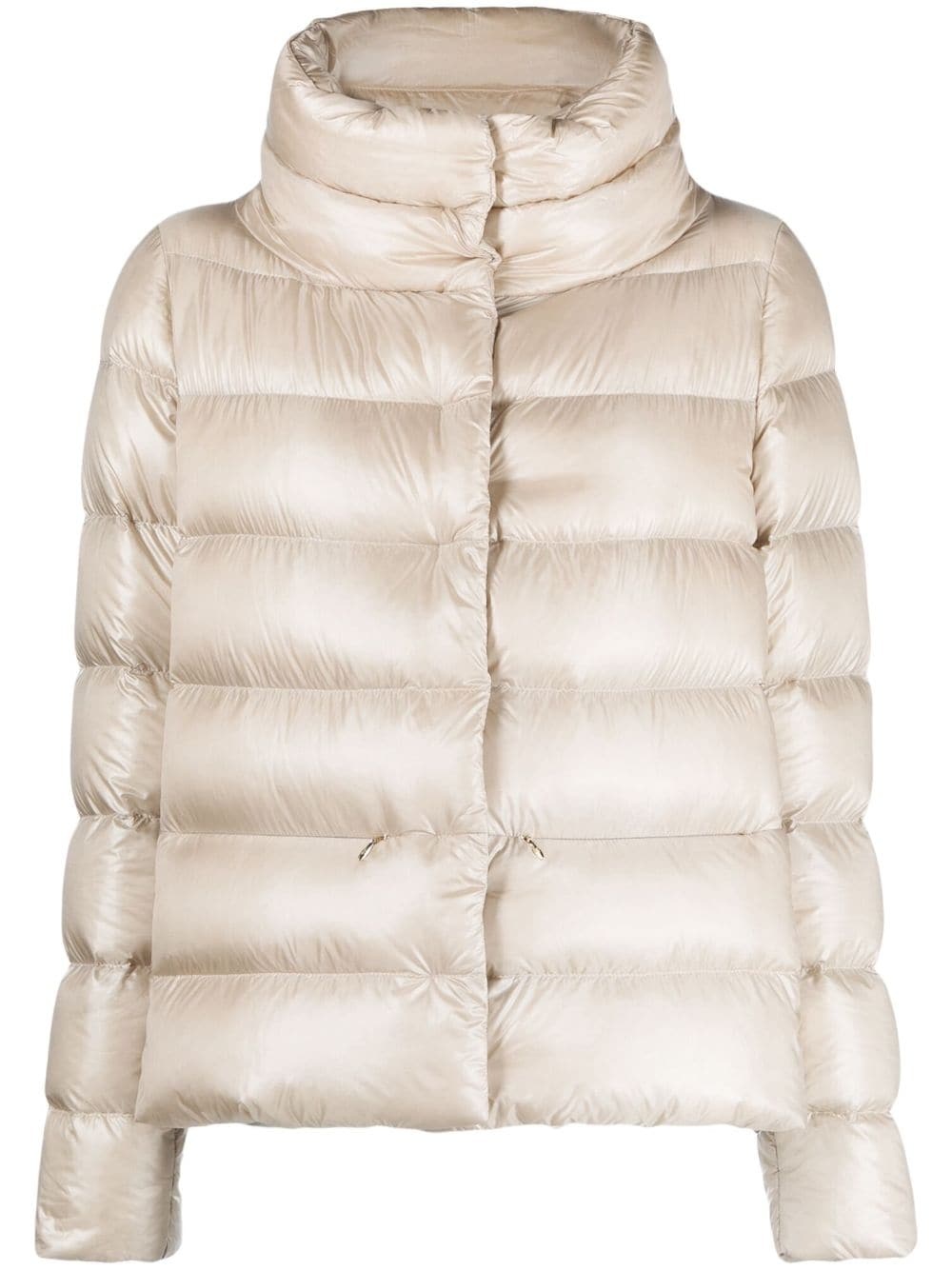 funnel neck padded jacket - 1