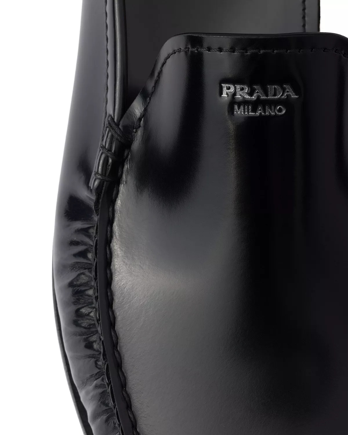 Men's Brushed Leather Loafers - 7