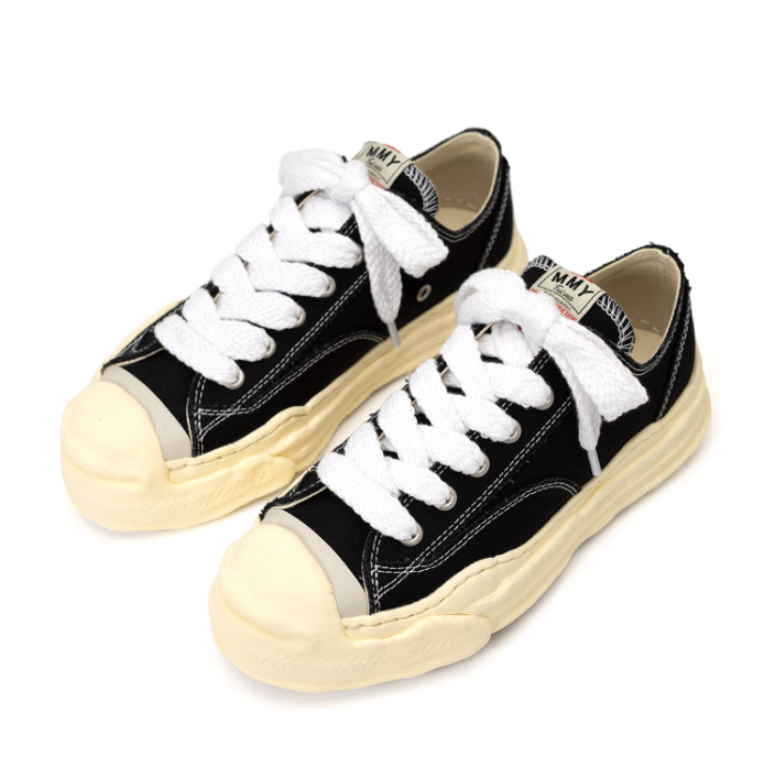 Maison MIHARA YASUHIRO HANK VL OG Sole Canvas Low-top Sneaker 'Black' A09FW734-BLK - 2