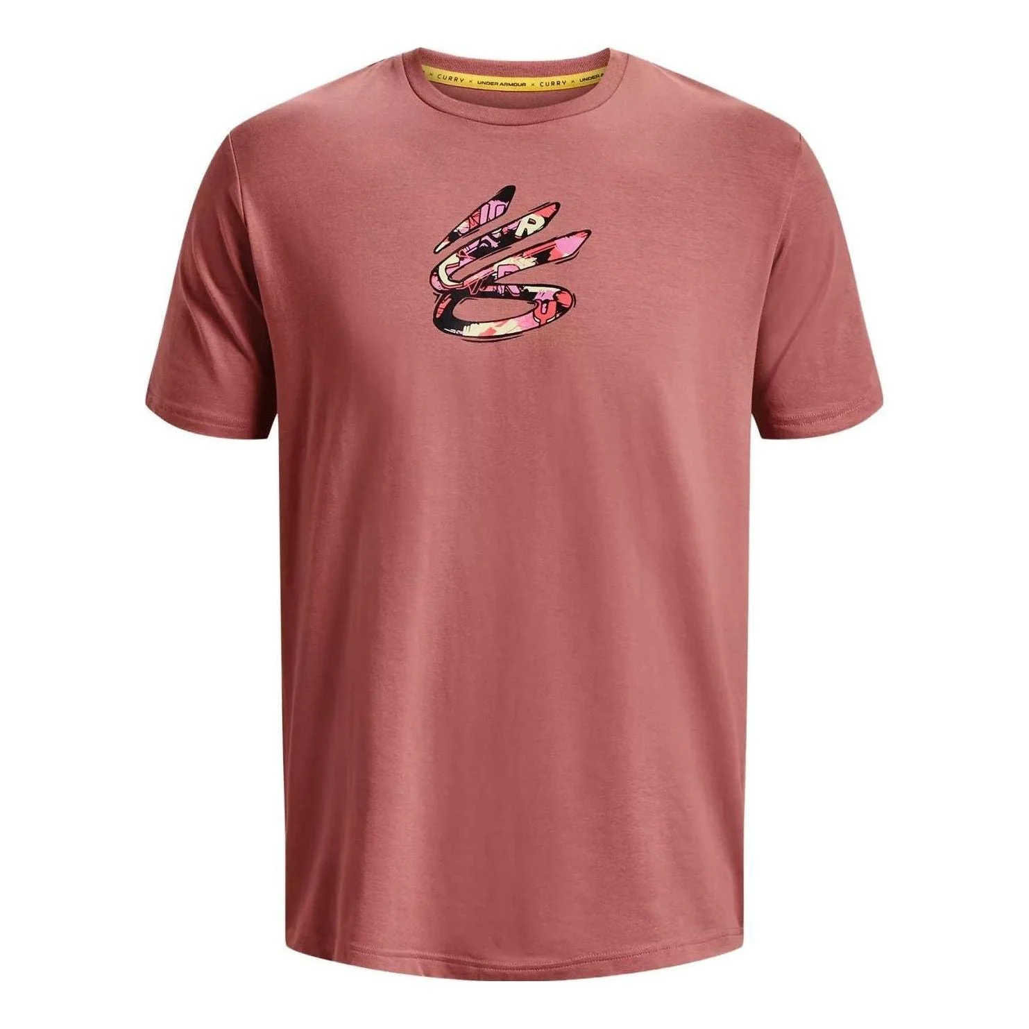 Under Armour Curry Comic Fill Short Sleeve T-shirt 'Red Fusion' 1376806-604 - 1