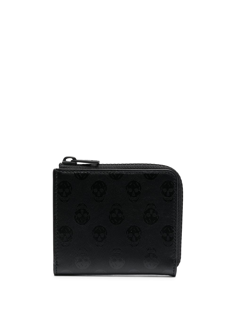 monogram-print zip-up wallet - 1