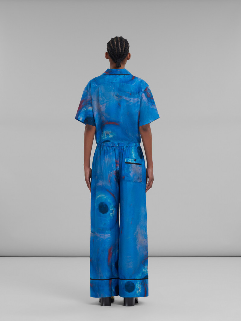 WIDE-LEG SILK TROUSERS 와 BUCHI BLU PRINT 3