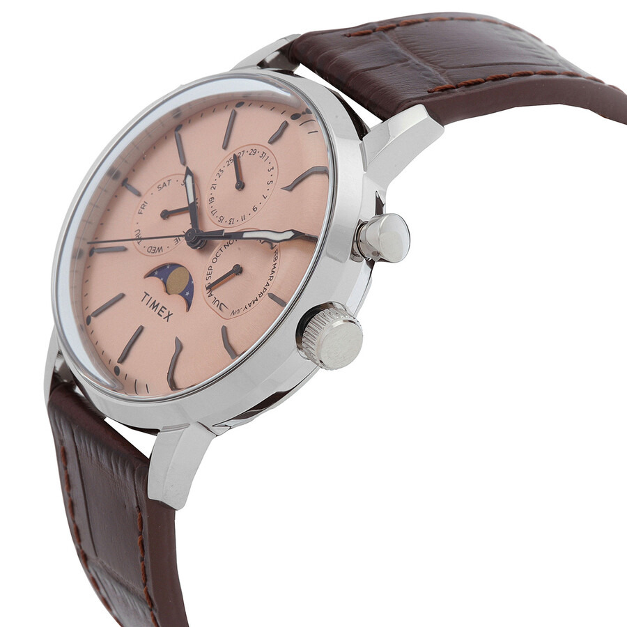 Timex - Timex Marlin Quartz Moon Phase Rose Gold Dial Men's Watch TW2W51100 - 2