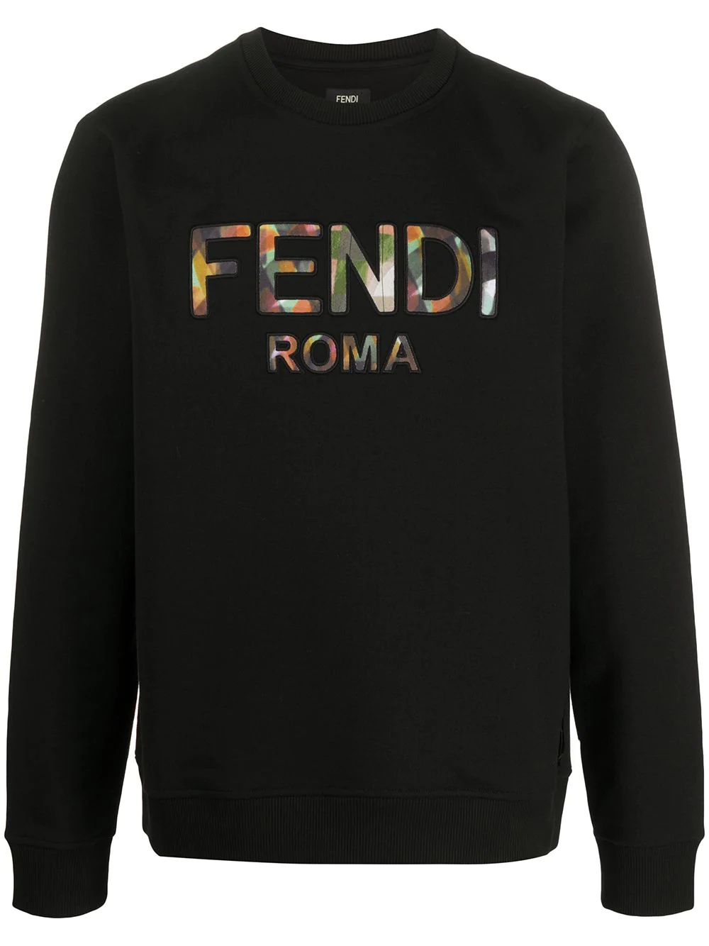 logo embroidered sweatshirt - 1