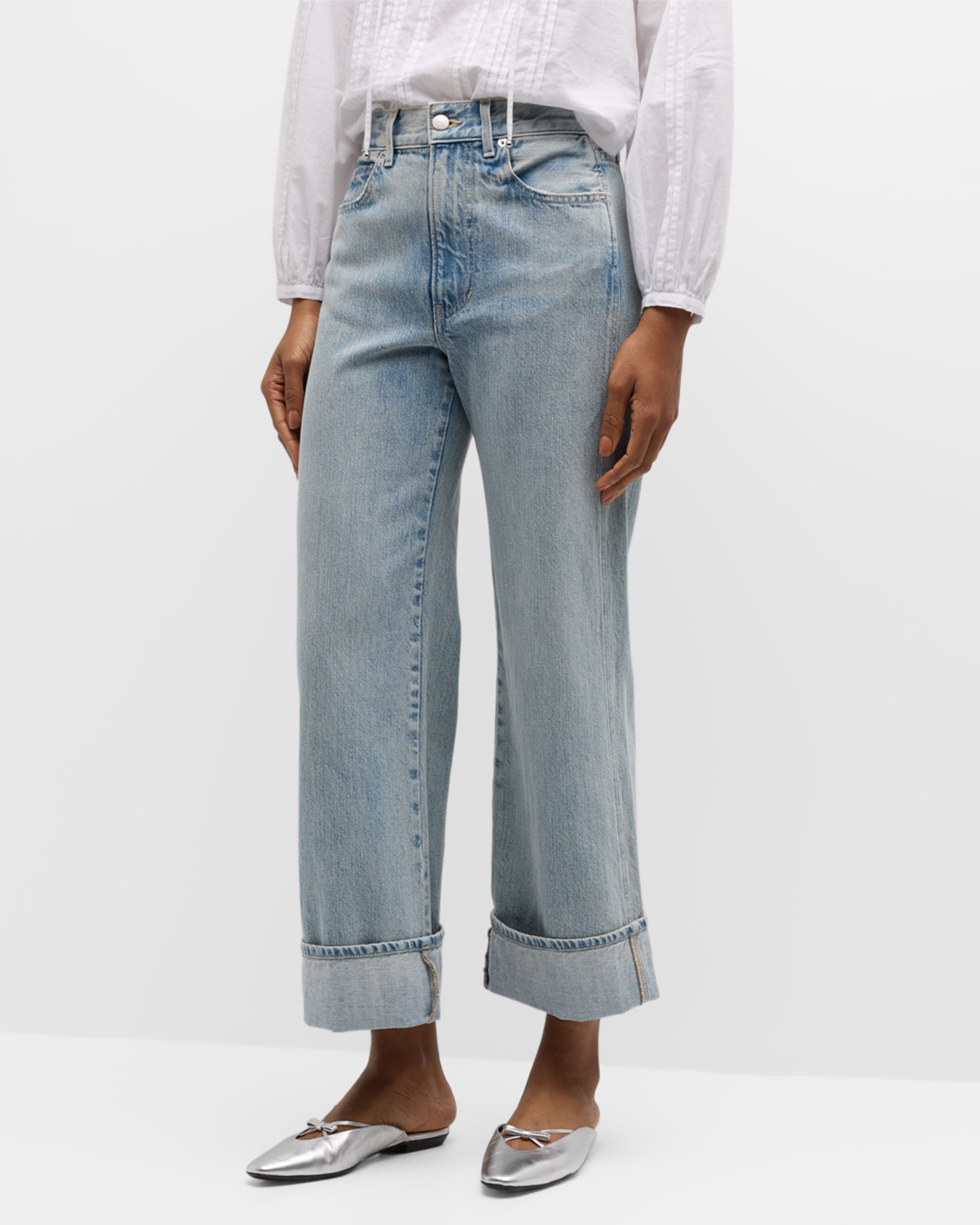 Taylor Cropped Wide-Leg Jeans - 2