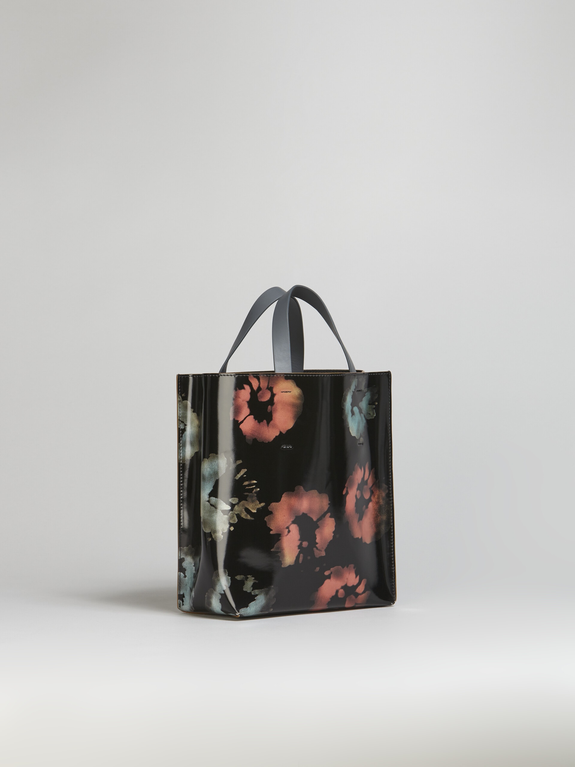 MUSEO TOTE BAG IN SUNFLOWER PRINT POLISHED LEATHER - 6