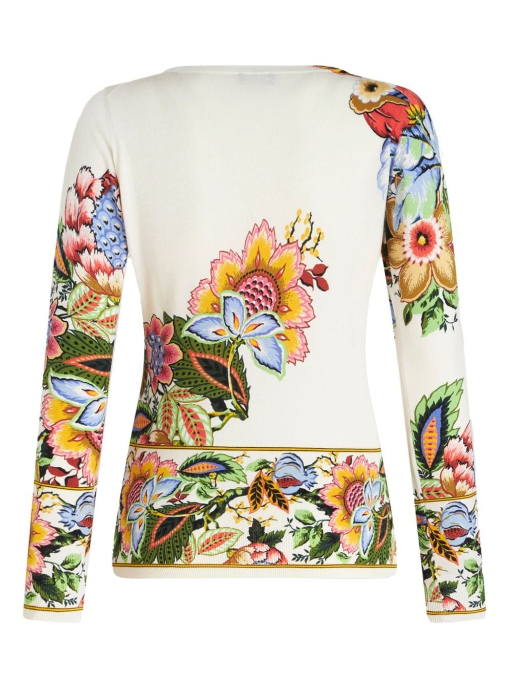 intarsia-knit silk blend cardigan - 6