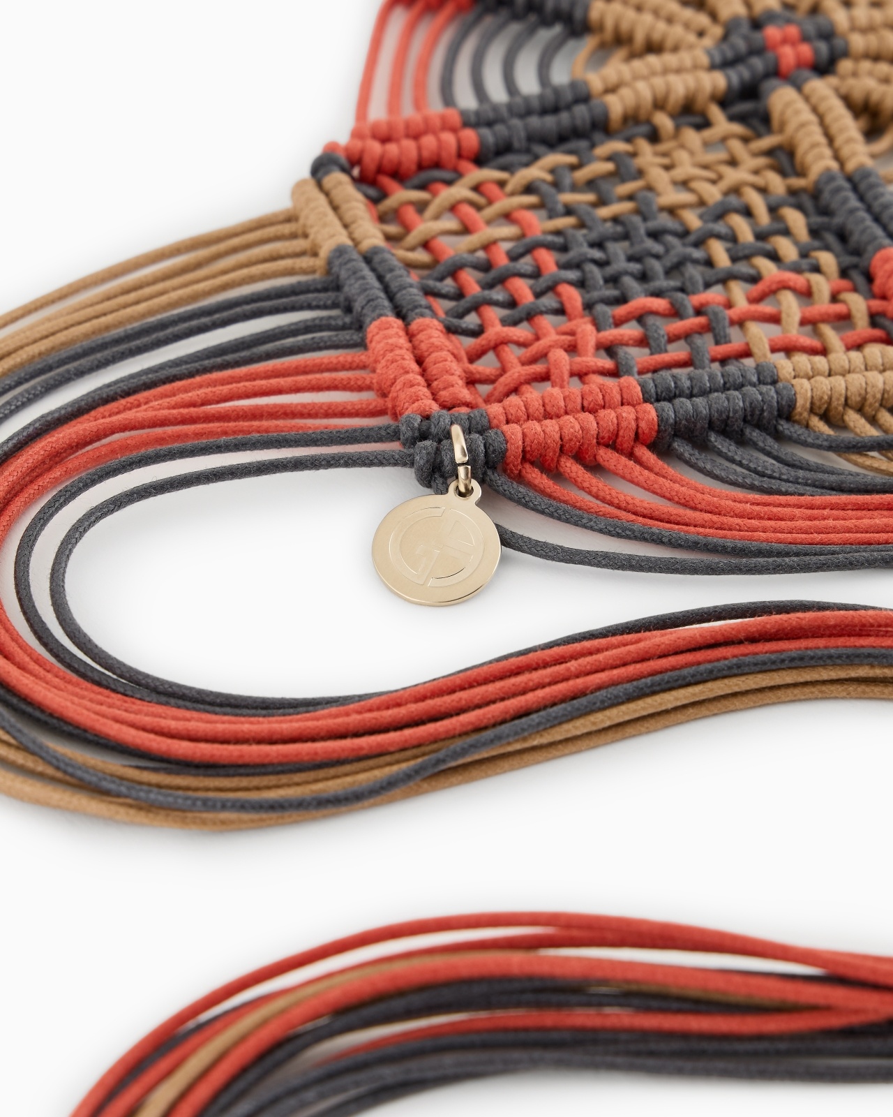 MULTICOLOURED MACRAMÉ COTTON BELT - 2