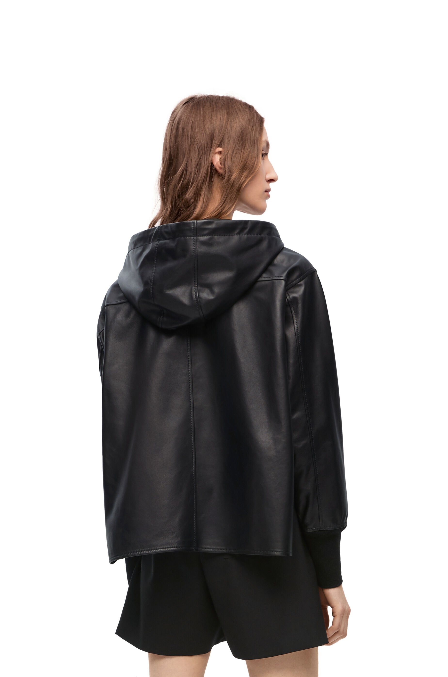 Hooded jacket in nappa lambskin - 4