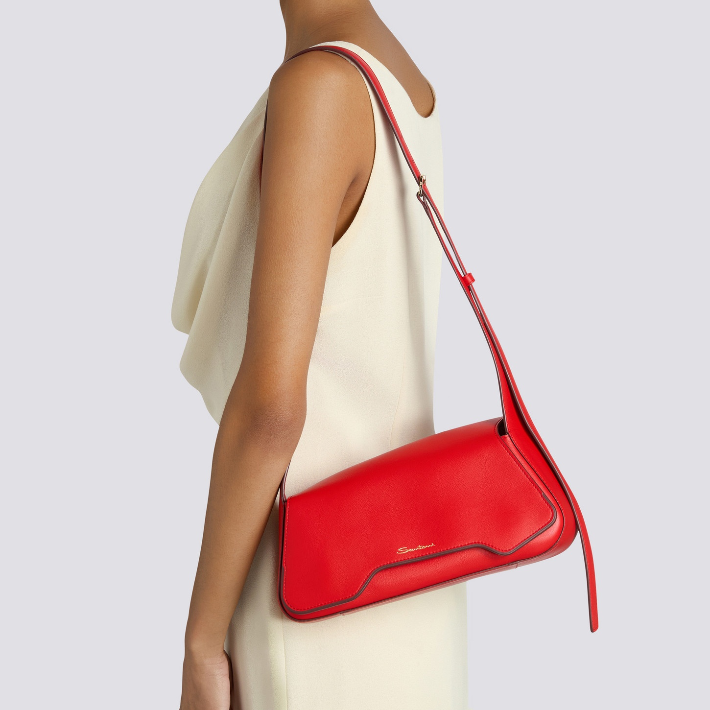 Red leather ThePluto bag - 2