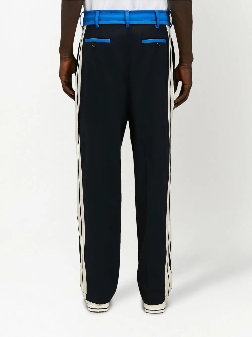 belted track pants - 4