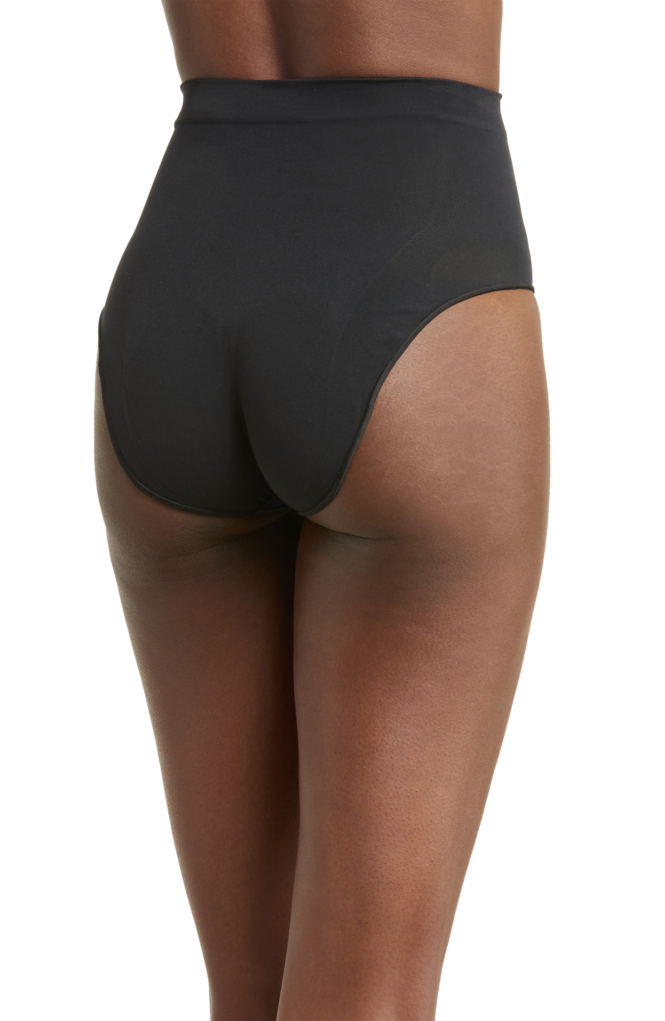 SKIMS Seamless Sculpt Mid Waist Briefs in Onyx at Nordstrom - 2