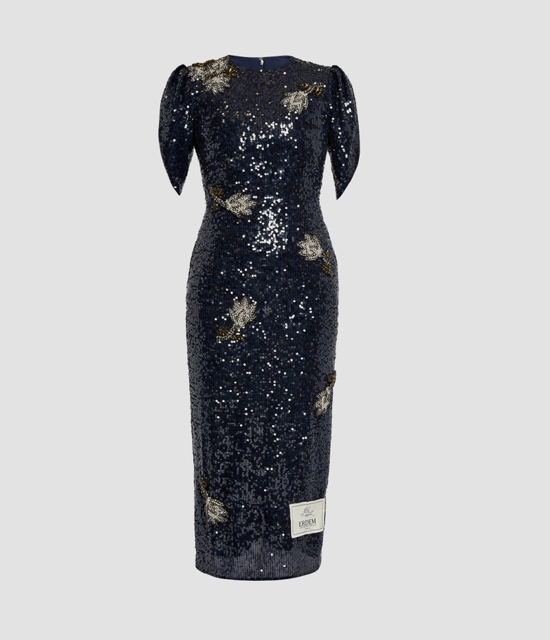Erdem EMBROIDERED SEQUINS MIDI DRESS outlook