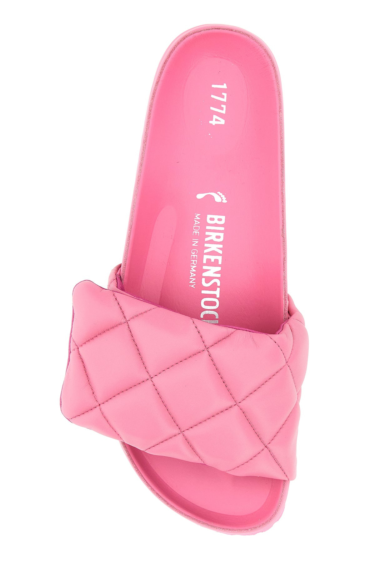 Pink leather Sylt Padded slippers - 4
