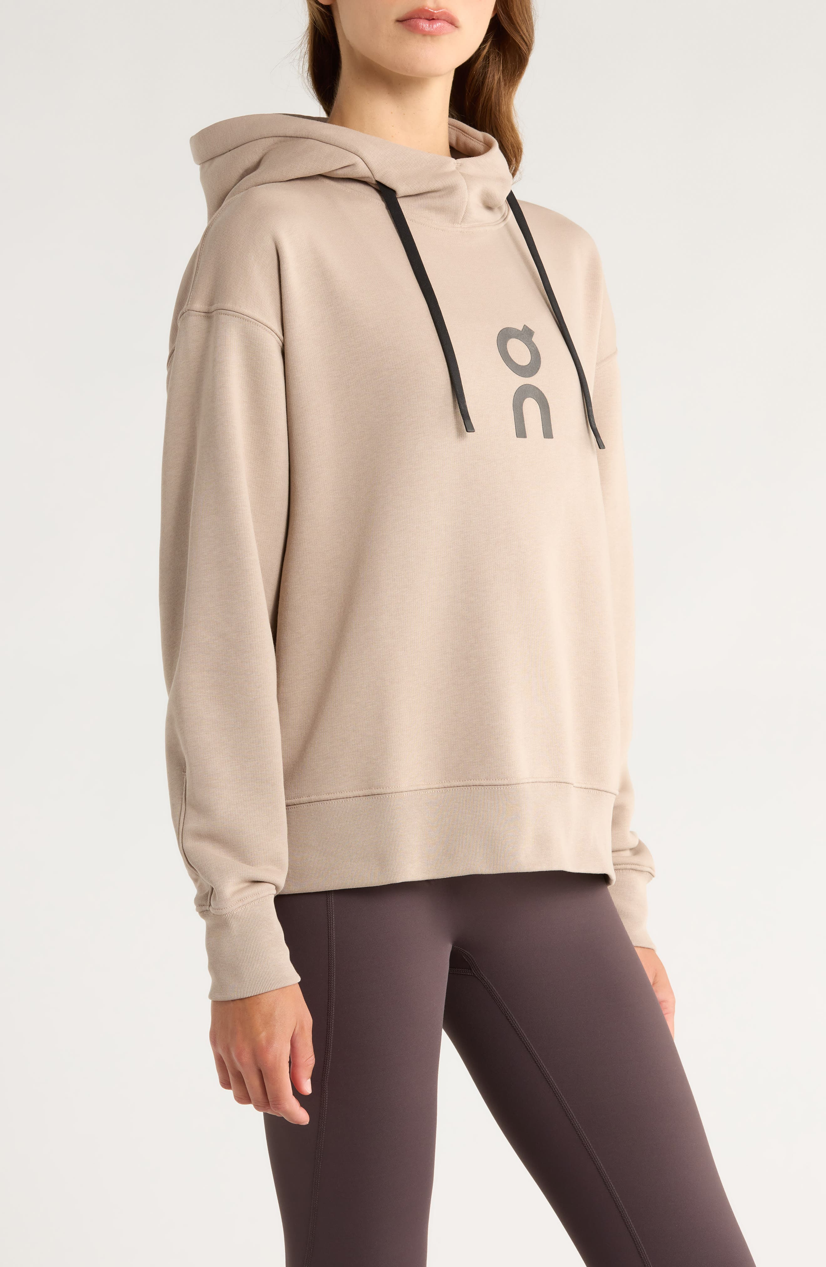 Club Oversize Organic Cotton Blend Hoodie in Desert at Nordstrom - 3