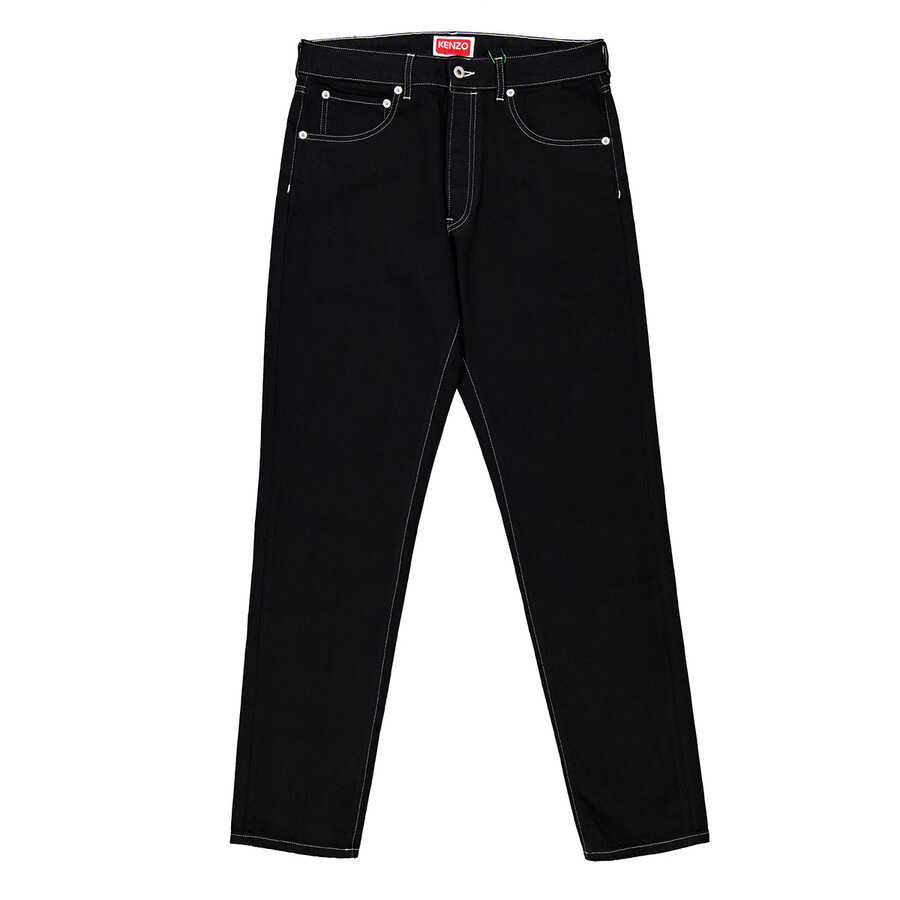 Kenzo Logo-Patch Denim Pants - 5